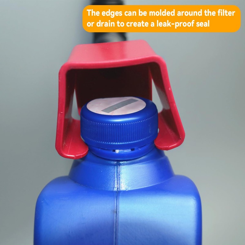 AICEL Retractable Auto Fuel Funnel, 5 Pcs Plastic Flexible Draining