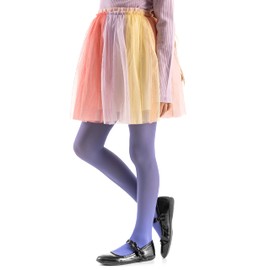 OVISSA Ballet Tights Girls School Tights For Kids Girls Strong Footed Soft Girls Ballet Tights School Uniform Dancing Sport 50 DEN With Microfibre 11-12 Years, Violet