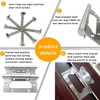 6 Pack Non-Mortise Door Hinges, 4 x 3 inch Stainless