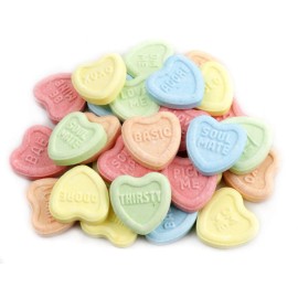 NY Spice Shop Conversation Hearts , Heart Shaped Tart Candies 8oz TO 5lb - 1lb