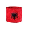 Flaggenfritze Albania Flag Sweatband with Sticker