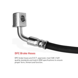 Dynamic Friction Company Front Left Brake Line Hose 350-03037 For 2005-2010 Hyundai Sonata, 2006-2011 Hyundai Azera