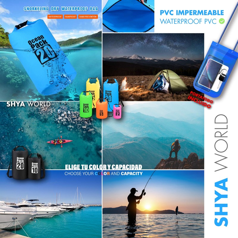 ShyaWorld Backpack Waterproof Dry Various Capacity Waterproof Airtight Protective Case