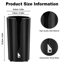 Christmas Wrapping Paper Cutter Tool Tube,Gift Wrap Cutter,Portable Kraft Craft Paper Roll Sliding Line Cut Trimmer for Xmas Gift,Gift Christmas Packaging Tool (2PCS)