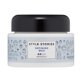 Alfaparf Milano Style Stories Defining Wax Styling Product - Medium Hold - Shiny Finish - Long Lasting, All Day Hold - Professional Salon Quality - 2.64 oz.