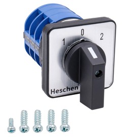 Heschen Universal Rotary Cam Selector Changeover Switch LW28-32/D303.3 660V 32A 3 Position 3 Phase 12 Terminals CE