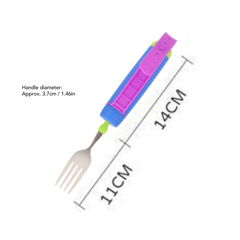 Adaptive Utensil 360 Degree Rotatable Stainless Steel Adjustable Weighted Parkinsons
