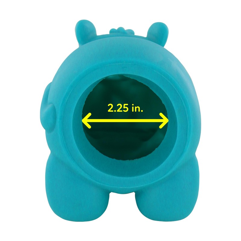 Nuby Hippo Water Spout Cover, Aqua (OPENING DIAMETER: 2.25 INCHES)