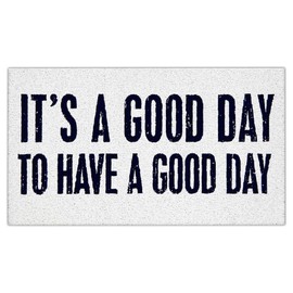 Jvpke Inspirational Door Mat, It's a Good Day to Have a Good Day Motivational Quote Doormat Indoor Outdoor Entrance Porch, Positive Affirmation Welcome Mats for Front Door, 17x30 Inches