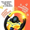 BETTERLINE Toy Wheel for Kids Driving Simulation with Lights and