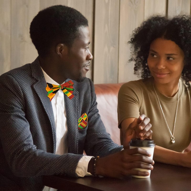Kente nyama African Print Cloth Tie Sets Kente Bow Tie