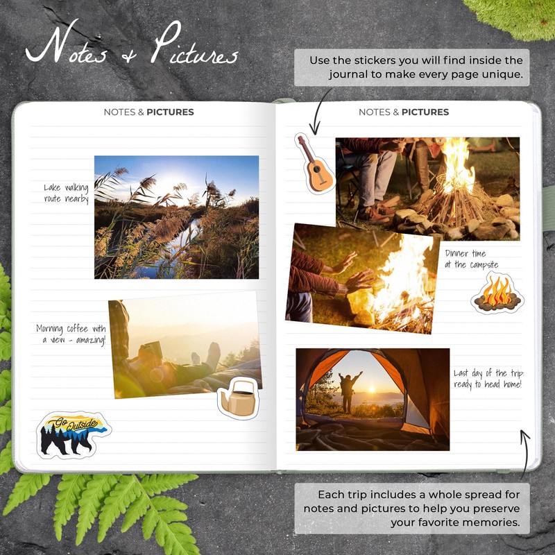 Clever Fox Camping Journal – Camper Log Book & RV