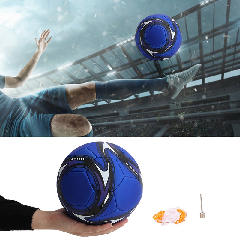 PVC Sport Equipment Football Soccer Ball Training Match Machine- Stitched