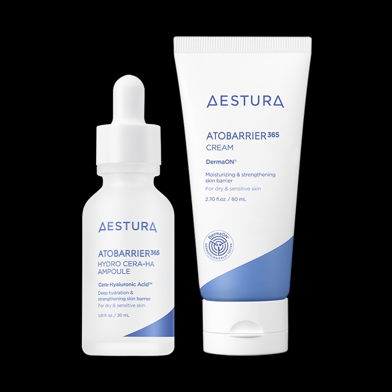 Astra [에스트라][듀오] 아토베리어365 세라-히알 속수분 앰플 30ml + 아토베리어365크림 80ml