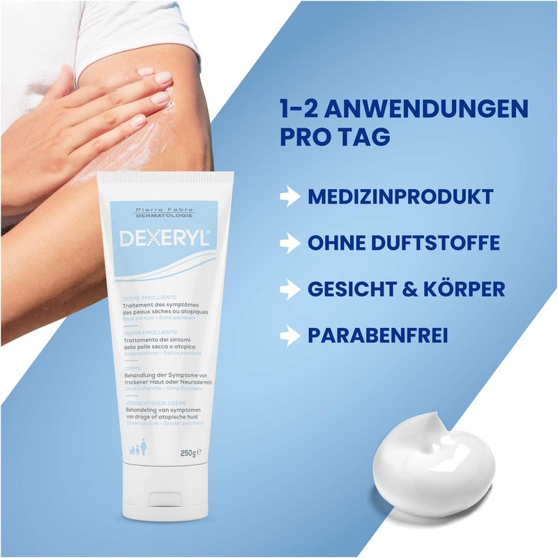 Dexeryl Cream 4 x 50 g Set - For Dry