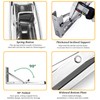 MINISOISO Folding Console Heavy Duty 350 mm Shelf Holder Stainless