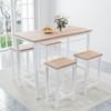 Counter Height Bar Table Set for 4, Framhouse 5 Piece