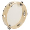 Tosnail 8" Hand Held Tambourine Drum Bell Birch Single Row