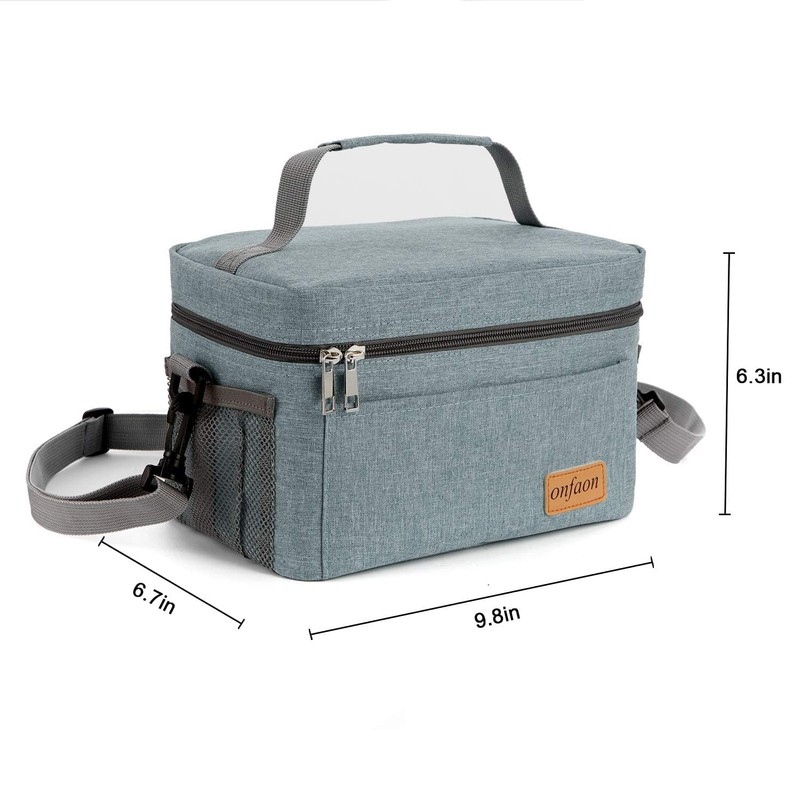 ONFAON Lunch Bag for Men/Women, Insulated Reusable Lunch Box Leakproof