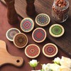 Beeveer 8 Pcs Bamboo Mason Jar Lids Regular Mouth Storage