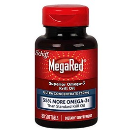 Schiff MegaRed Krill Oil High Concentration 750mg 80 Softgels
