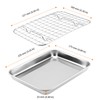 UNGFEI 2 PCS Baking Sheet with Wire Rack, Stainless Steel