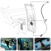 top88 For Ford F250-F550 Super Duty Door Latch Lock Cable
