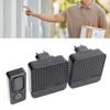 Self Powered Doorbell Black Battery Free Wireless Smart Elderly Pager