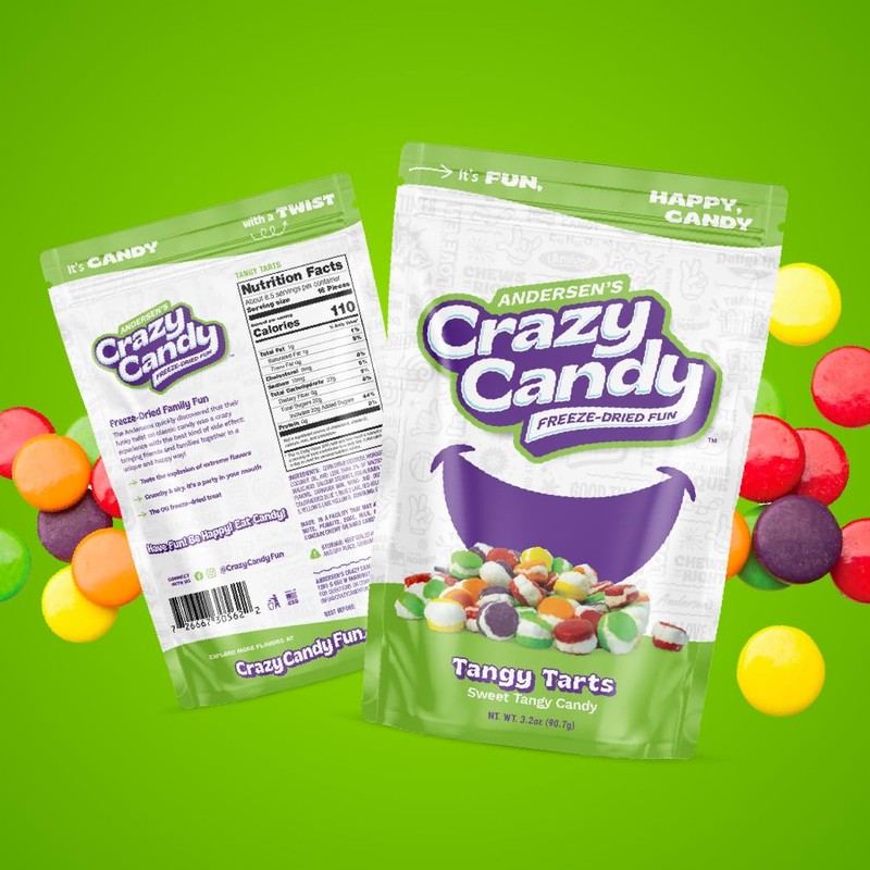 Freeze Dried Sweet Tarts-Style Candy, Crazy Candy Tangy Tarts -