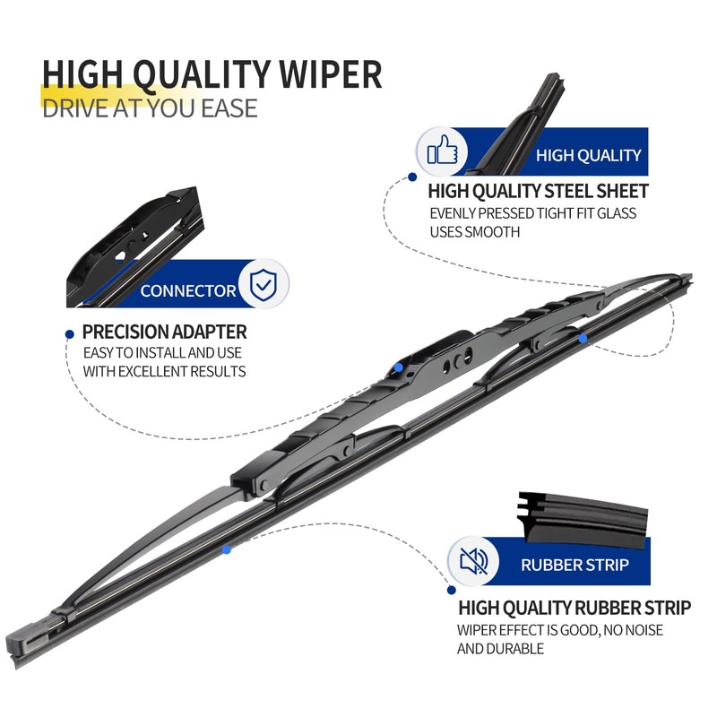 JINGOU 20''+20'' Wiper Blades, Compatible with 2005-2010 Ford Explorer Premium
