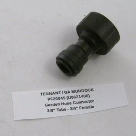 TENNANT / GA MURDOCK PF20045 (U0621406) Garden Hose Connector 3/8" Tube 3/4" Fem