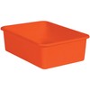 Teacher Created Resources® Orange Large Plastic Storage Bin