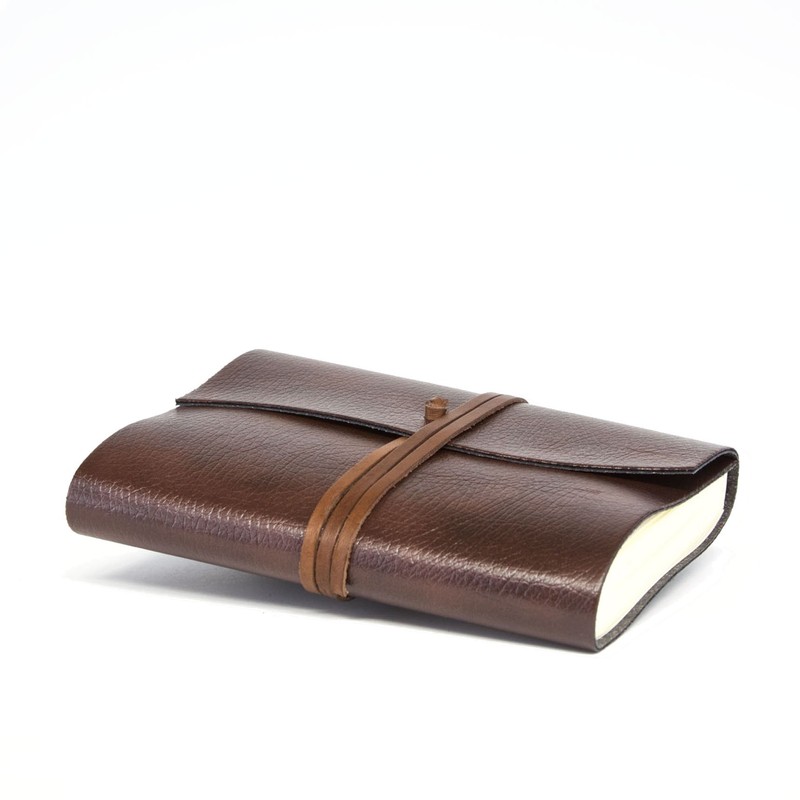 Tivoli Large Recycled Leather Journal / Notebook, Handmade Classic Italian