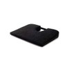 Tush CUSH Home Office Orthopedic Large Computer Ergonomic Seat Cushion Original - Black Velour Fabric