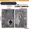 DND Dragon Notebook 3D Embossed Leather Diary A5 Antigue Travel