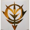 Mobile Suit Bandai Gundam Zeon Emblem Logo Gold Sticker Vinyl