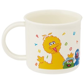 Skater KE4AAG-A Antibacterial Cup, 7.8 fl oz (200 ml), Dishwasher Safe, Sesame Street, Made in Japan
