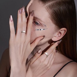 UNIFT Song of Solomon My Beloved Is Mine Ring for Men Women Stainless Steel Jewish Kabbalah Hebrew Prayer Band Ring Religious Amulet Jewelry (silver, 8)