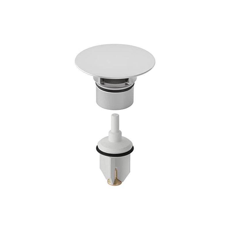 Geberit Geberit 240.750.21.1 Strut Cap with Stopper: Shiny Chrome