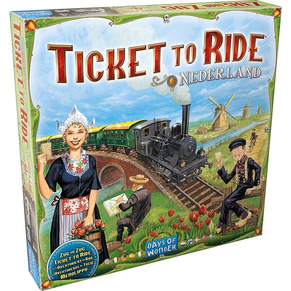 Ticket to Ride Nederland Board Game EXPANSION | Train Route-Building Strategy Game | Fun Family Game for Kids and Adults | Ages 8+ | 2-5 Players | Avg. Playtime 30-60 Minutes | Made by Days of Wonder