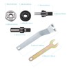 JIZZU 8Pcs Angle Grinder Extension Rod Converter Set with Spanner,