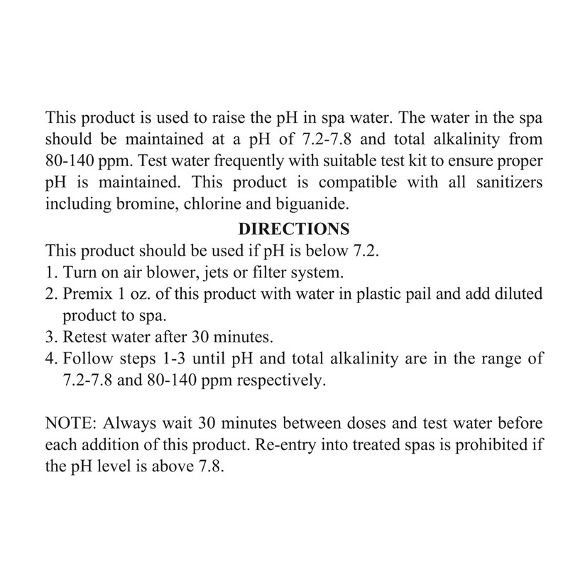 SpaChoice 472-3-5041-02-A pH Increaser for Hot Tub, 1-Pound, 2-Pack