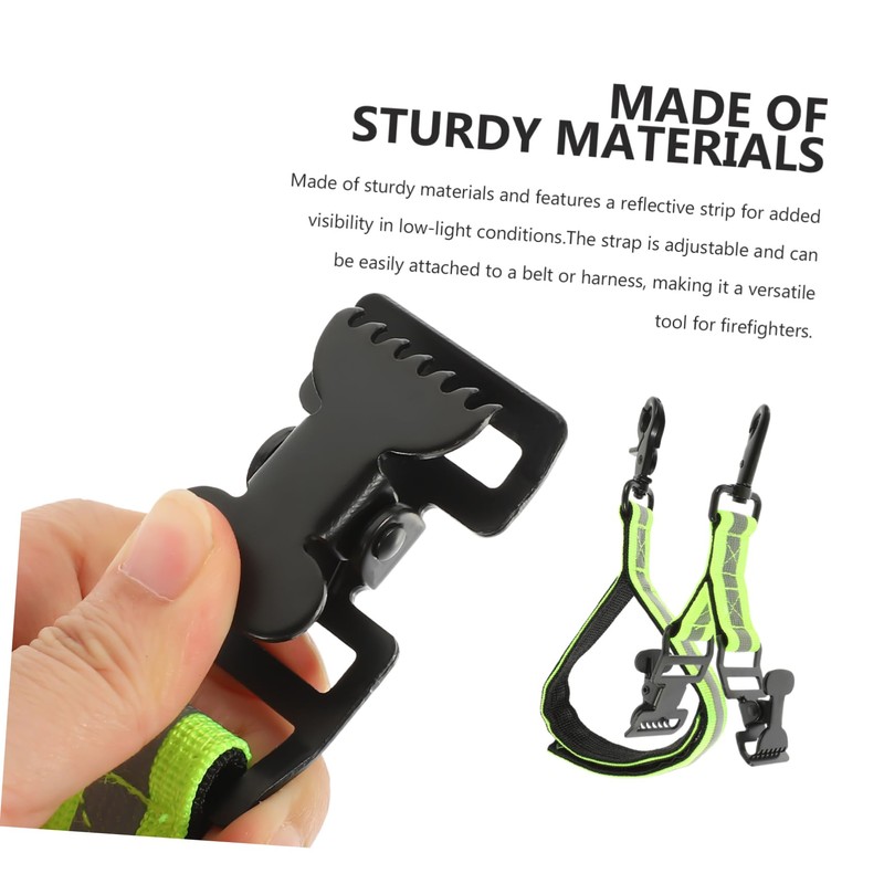 BUGUUYO Firefighters' Essential 2 Pack Glove Safety Straps Reflective Straps