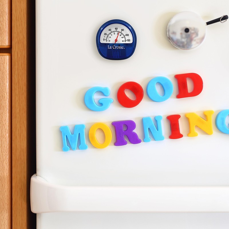 La Crosse 104-106BL Blue Analog Thermometer with Magnetic Back