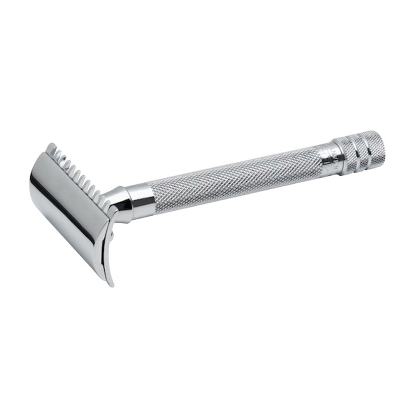 Merkur 25C Long Handle Safety Razor Chrome