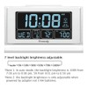 DreamSky Alarm Clocks for Bedrooms with Battery Backup, Auto Set