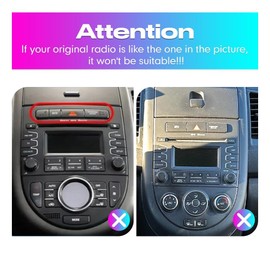 Kunfine Car CarPlay Android Auto Navigation Stereo GPS Radio Reverse Camera Display 9" IPS Touchscreen Headunit Tablet Pad Media Player for Kia Soul 2010-2013, if Applicable Quad Core 2G+64G