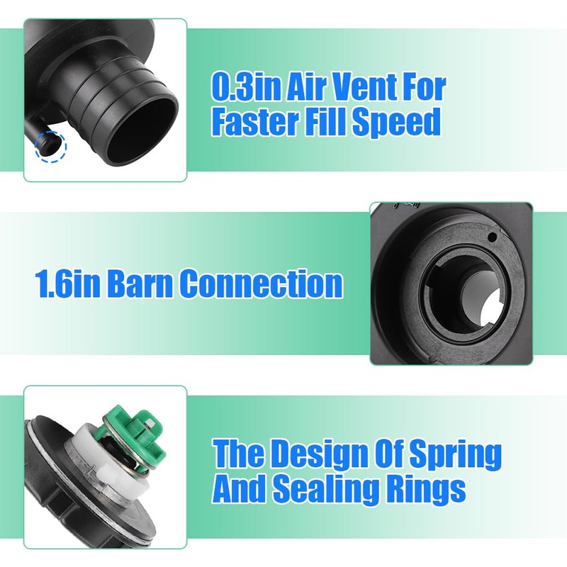 Water Tank Cap, Water Tank Cap, Motorhome Filling Adapter Connection