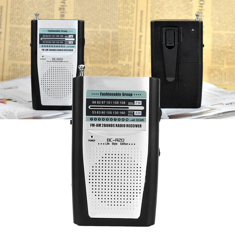 Multifunctional AM FM Portable Pocket Radio Battery Operated AM FM