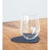 Lind DNA Curve 981260 Glass Coaster Recycled Leather Hippo Navy